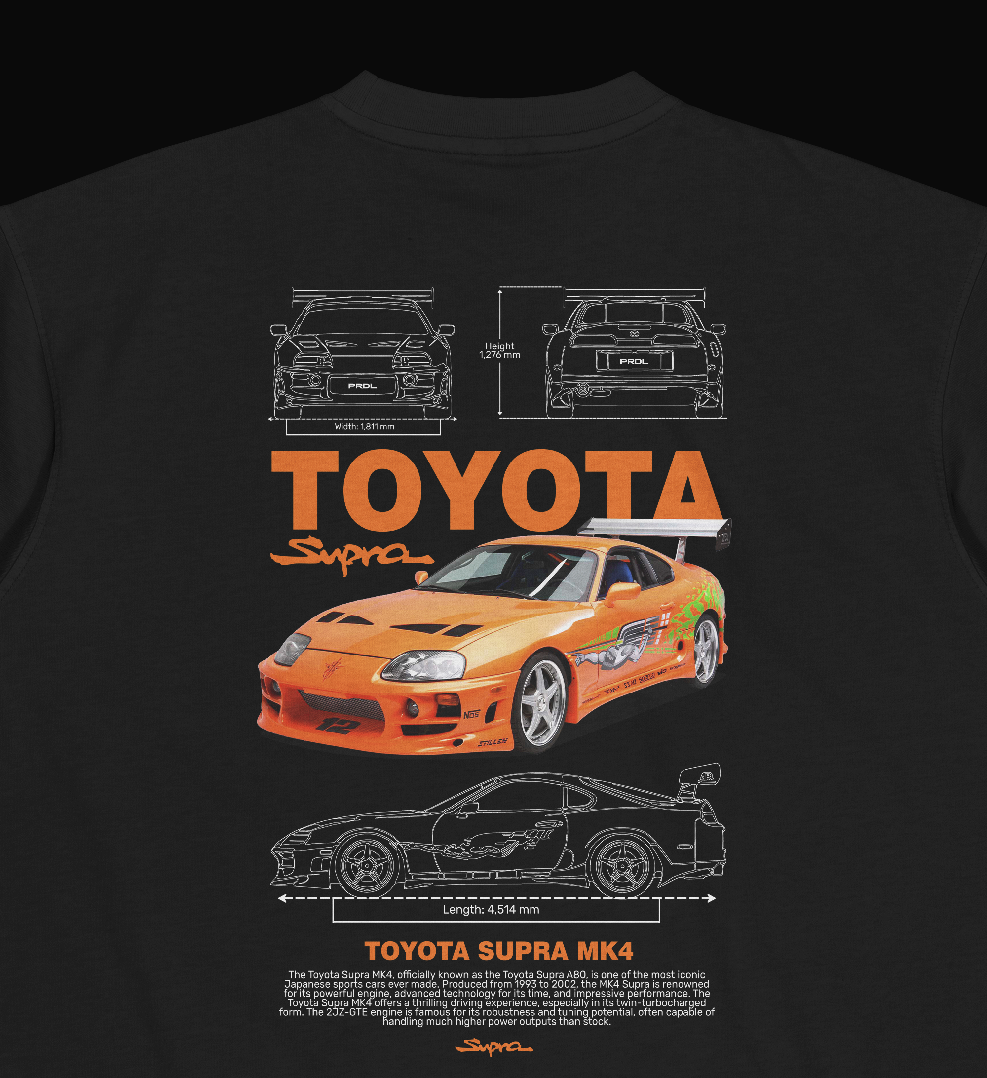 Camiseta Supra MK4 Brian O'Conner